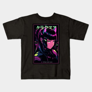 Anime Cat Girl | Quality Anime Design | Chibi Cat Girl Miaw | Manga Anime Art Kids T-Shirt